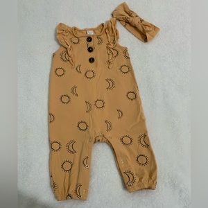 PL Baby Romper Moon and Sun 6M